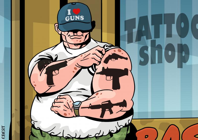 The gun fanatic Cartoon Movement